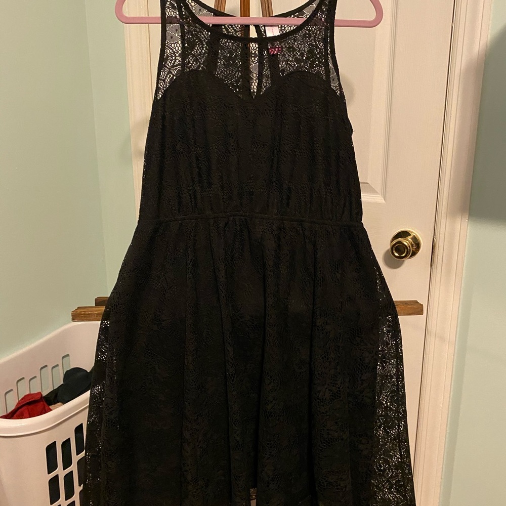 No Boundaries sleeveless little black dress